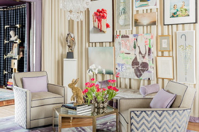 Living room - transitional formal living room idea in Boston