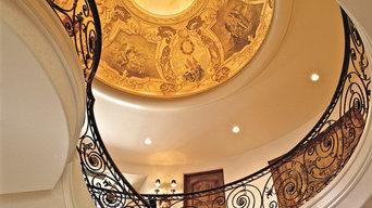 Baroque dome. Designed, hand painted and gilded by Simes Studios, Inc.