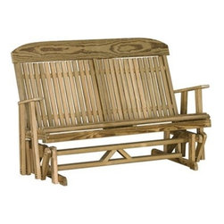 Classic Highback Treated Patio Glider - Outdoor Gliders
