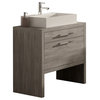 Montreal Oak Bathroom Vanity and Sink, 24"