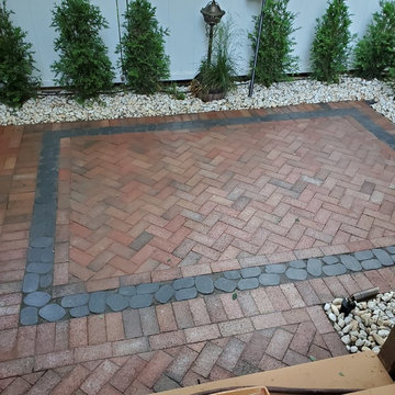 Recycled brick pavers