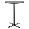 42 in. High Round Pedestal Table w X-Base (42