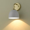 Zoey 1 Light Wall Sconce, Olympic Gold With White