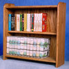 2 Shelf Media Storage (Honey Oak)