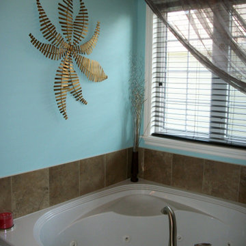 En suite corner Tub