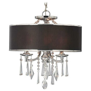 Bubble Shade Crystal And Chrome Flushmount Chandelier Contemporary Echelon Semi Flush Convertible Chrome With Tuxedo Shade