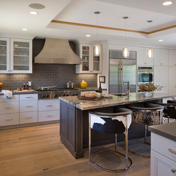 Farmhouse Style with Glam Factor for a busy Silicon Valley Couple"