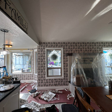 Kitchen wallpaper installation Flower Mound, TX