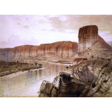 Jr. Samuel Colman The Green River, Wyoming Canvas Print