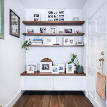 Display Unit with Floating Shelves and Drawers