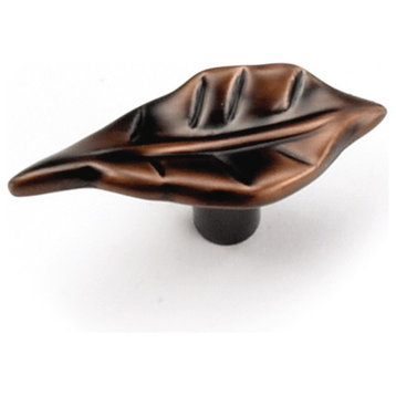 2" Windsor Leaf Knob - Venetian Bronze