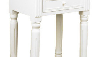 2-Drawer Blanche Range Bedside Table, White