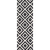 nuLOOM Hand-Tufted Geometric Tuscan Rug, Black, 2'6"x14'