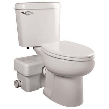 Liberty Pumps ASCENTII-ESW Ascent II 1.28 GPF Elongated Toilet - White
