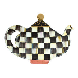 Courtly Check Teapot Trivet | MacKenzie-Childs - Trivets
