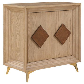 Sherwood Wheat Brown Transitional Two Door Cabinet
