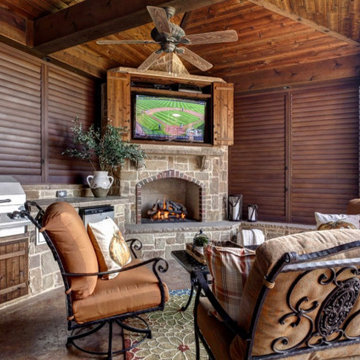 "Outdoor Patio Living" Plantation Shutter applications