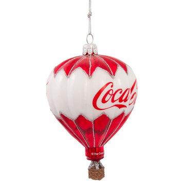 Kurt Adler Glass Coca-Cola Balloon Christmas Tree Ornament