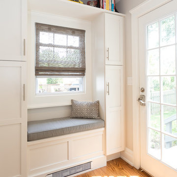 Window Seat and Cabinet Storage