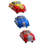 Alexander Taron - Collectible Tin Toy- Mini Car - Assorted Tin Toys Cars, Taxi, Police, Fire Chief