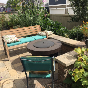 Edible landscape in a small backyard