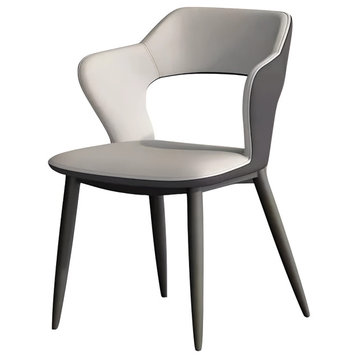 Modern Minimalist Red Backrest Desk Chair, Grey