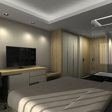 hotel room 3d render