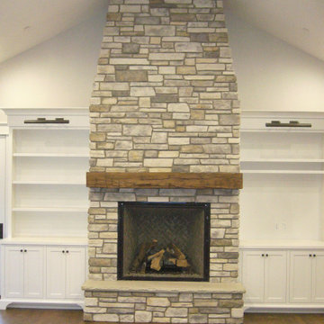 Billy & Randi's fireplace face
