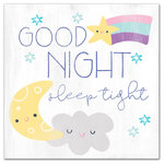 Designs Direct Creative Group - Good Night Sleep Tight 16x16 Canvas Wall Art - Instant charm, refresh your space with a unique piece of artwork that has been designed, printed, and assembled in the USA. Digitally printed on demand with custom-developed inks, this design displays vibrant colors proven not to fade over extended periods of time. The result is a stunning piece of wall art you will love.