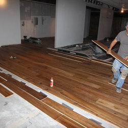 Commercial new construction - Pacific Design Center (West Hollywood) - Hardwood Flooring
