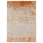 Livabliss - Carmina Beige/Orange Area Rug 8'x11' - Displaying a stunning faded color design is the Carmina collection by Surya. Hand knotted with 50% art silk and 50% wool, this rug has a lustrous sheen for a luxurious shine. Add style to your home with this magnificent piece, it will definitely bring out the best in any room!