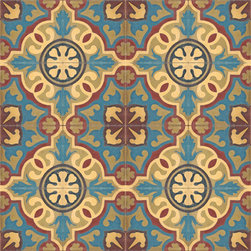 Teal Marina Cement Tile - Wall And Floor Tile