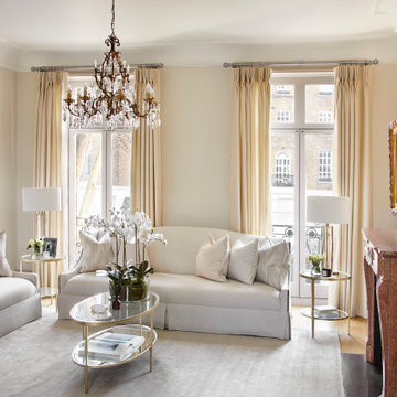 Living room in a Belgravia Townhouse Designed by Rose Narmani