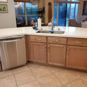 Contemporary Kitchen Remodel Done in Dove White