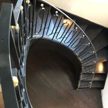 Brass ball railing