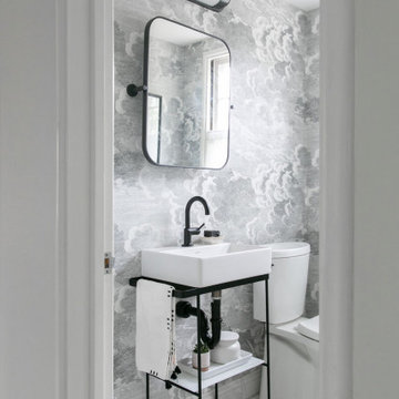 Big Style Small Powder Room in Whitefish Bay