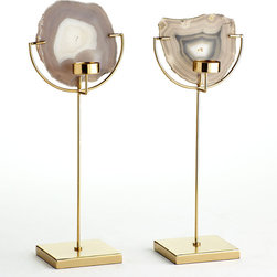 AGATE TEALIGHT HOLDER - NEW - Candleholders