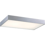 EuroFase - Mac Flush Mount - Silver - The Mac Flush Mount from EuroFase is the perfect piece to light your home.  The quality material coupled with premium finishes fit the contemporary style perfectly to make a designer statement in your home.