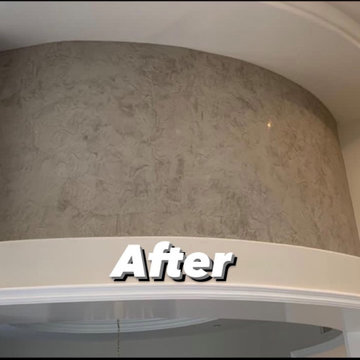 Venitian plaster in living room