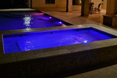 Inspiration for a contemporary pool remodel in Other