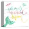Welcome to Mermaid Lagoon 12x12 Canvas Wall Art