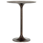 Four Hands - Simone Bar Table-Antique Rust - Classic tulip shaping in textural cast-aluminum makes for a modern pub table. Finished in antique rust to bring out alluring highs and lows. Great indoors or out '" cover or store indoors during inclement weather and when not in use.