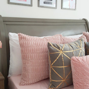 Girls Pink and Gray Bedroom (Rosey's Bedroom)