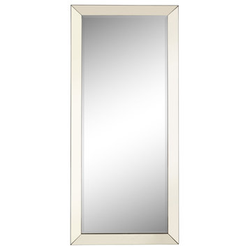 Barnett Rectangular Floor Mirror Silver