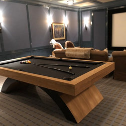 Zenith Teak Pool/Conversion and Foosball - Game Tables