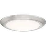 Quoizel Lighting - Quoizel Lighting VRG1612BN Verge - 12 Inch 17W 1 LED Flush Mount - The domed white acrylic shade is illuminated with integrated LED technology and the thick canopy adds depth to the simple structure.
