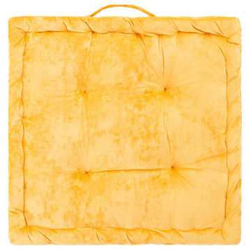 Belia Floor Pillow, Yellow