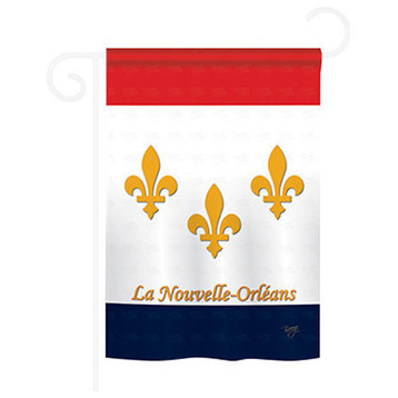 Mardi Gras New Orleans 2-Sided Impression Garden Flag
