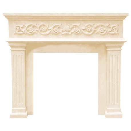 Designer Series Michael Cast Stone Fireplace Mantel