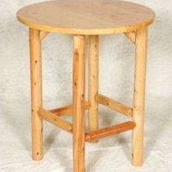 Moon Valley White Cedar and White Pine Bistro Table - Outdoor Pub And Bistro Tables